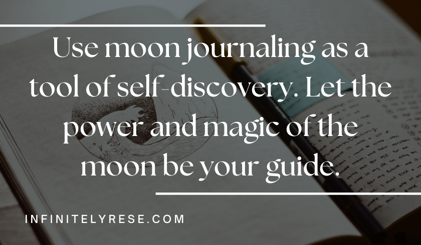 a quote about moon journaling for beginners

