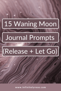 journal prompts for the waning moon