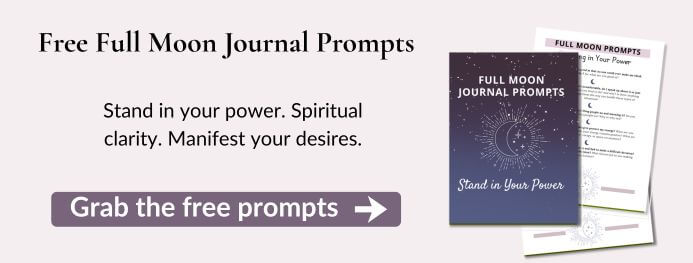 Free full moon prompts call out banner and product mock up