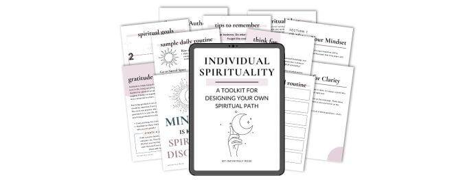 Digital product mock up for my Individual Spirituality Toolkit